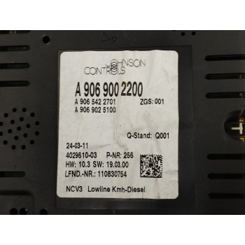 Recambio de cuadro instrumentos para mercedes-benz sprinterii caja cerrada (desde 01.06) 2.1 cdi cat referencia OEM IAM A9069002