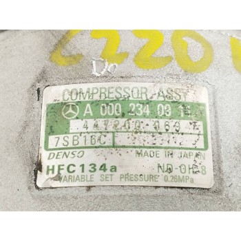 Recambio de compresor aire acondicionado para mercedes-benz clase e (w210) e 240 (210.061) referencia OEM IAM A0002340911 447200