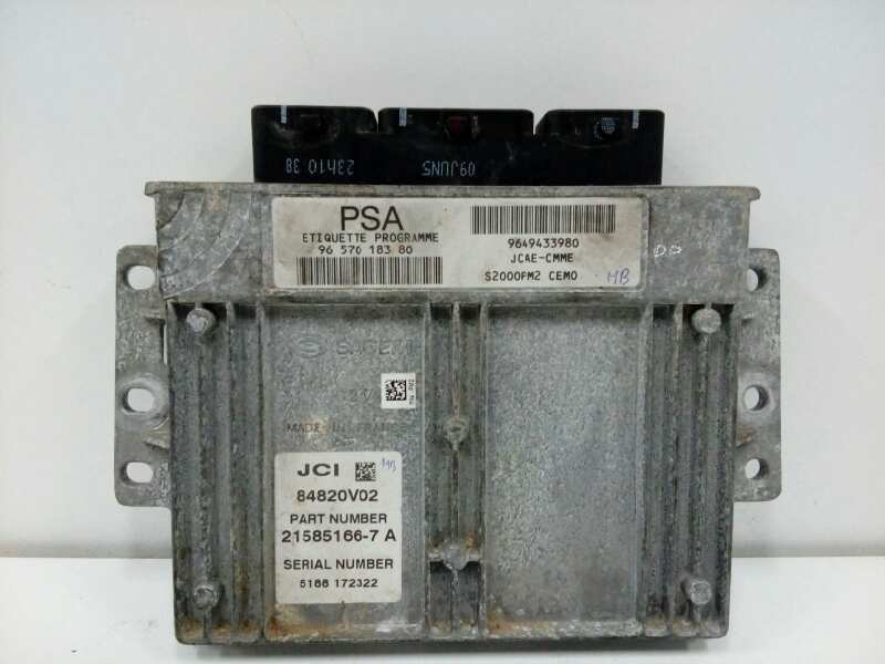 Recambio de centralita motor uce para citroën c2 vtr referencia OEM IAM 9649433980 84820V02 