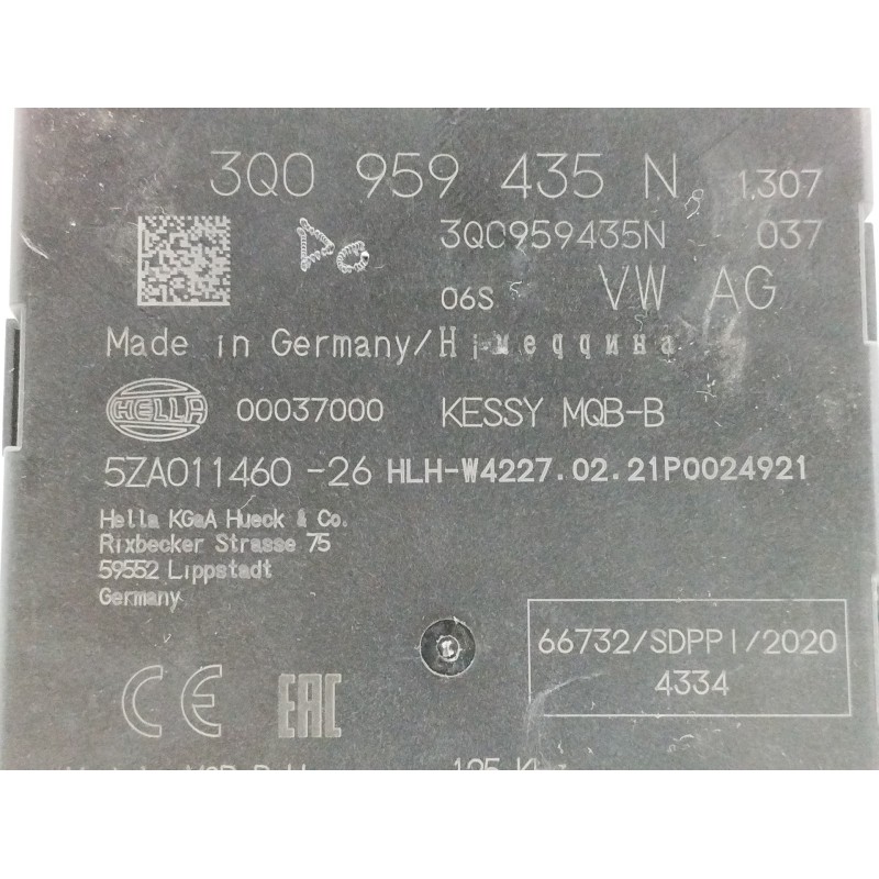 MODULO ELECTRONICO AUTORIZACION DE ACCESO Y ARRANQUE