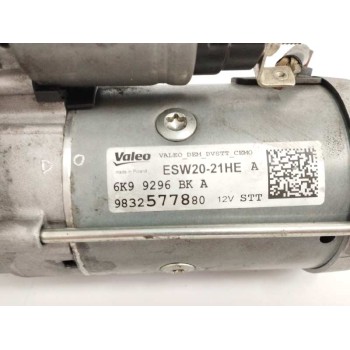 Recambio de motor arranque para peugeot rifter 1.5 blue-hdi fap referencia OEM IAM 9832577880  