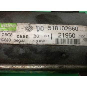 Recambio de motor arranque para fiat doblo (119) 1.3 16v jtd cat referencia OEM IAM 518102660  
