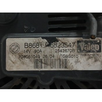 Recambio de alternador para fiat idea (135) 1.3 jtd cat referencia OEM IAM 46823547 90A 2542670B