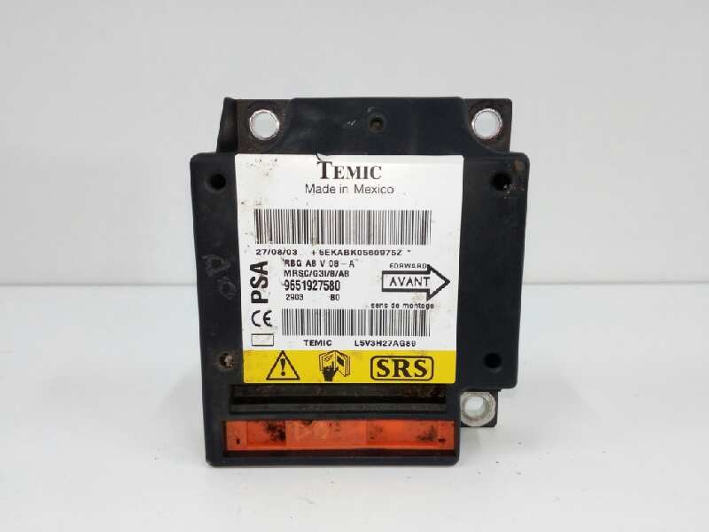 Recambio de centralita airbag para citroën c3 1.4 sx plus referencia OEM IAM 9651927580  
