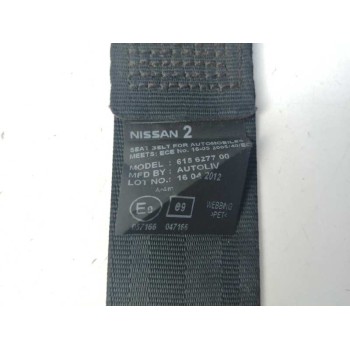 Recambio de cinturon seguridad trasero derecho para nissan nv 200 (m20) 1.5 dci cat referencia OEM IAM 615627700 FILA CENTRAL 