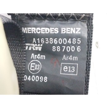 Recambio de cinturon seguridad trasero derecho para mercedes-benz clase m (w163) 3.2 v6 18v cat referencia OEM IAM A1638600485  