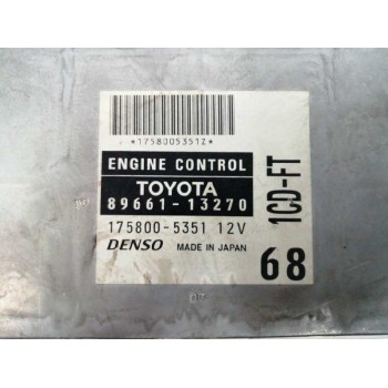 Recambio de centralita motor uce para toyota corolla (e12) 2.0 d-4d linea sol berlina referencia OEM IAM 8966113270 1758005351 
