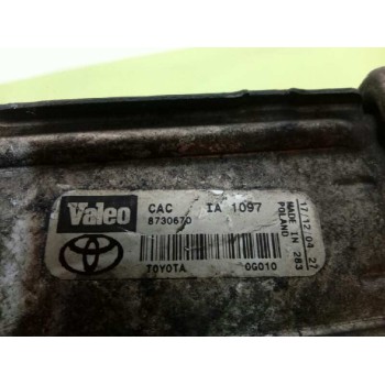 Recambio de intercooler para toyota corolla (e12) 2.0 d-4d linea luna berlina referencia OEM IAM 873067D  