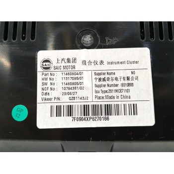 Recambio de cuadro instrumentos para mg zs suv (azs1) 1.5 vti referencia OEM IAM   