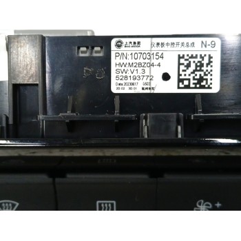 Recambio de mando climatizador para mg zs suv (azs1) 1.5 vti referencia OEM IAM   