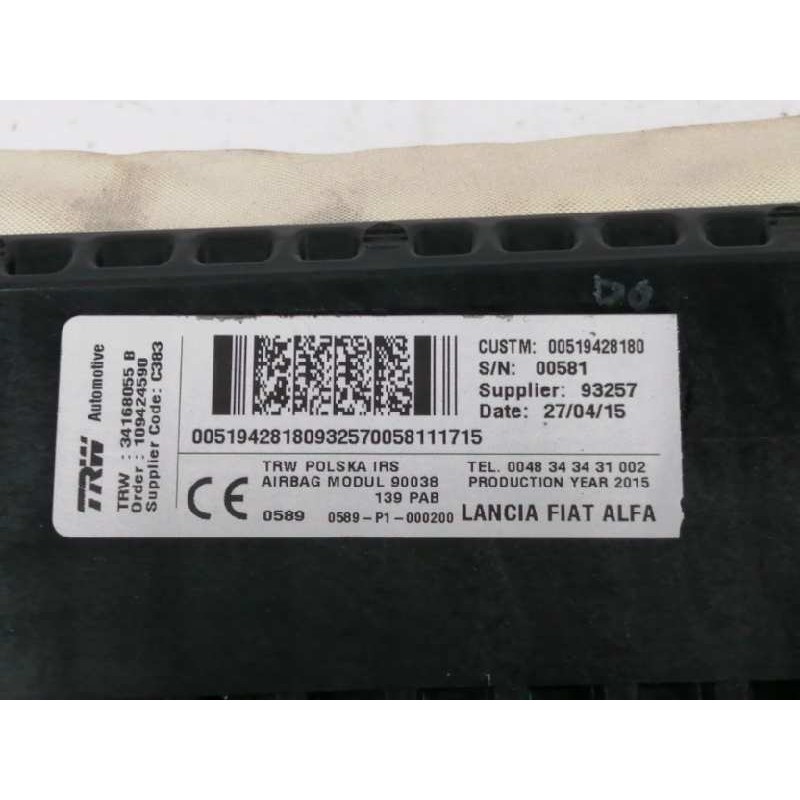 AIRBAG DELANTERO DERECHO 34168055B