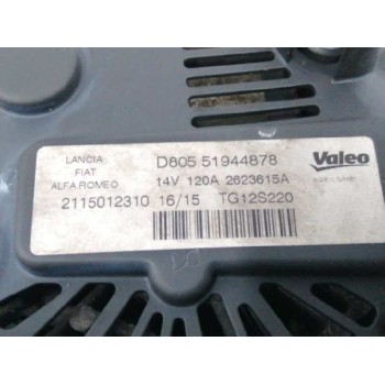 Recambio de alternador para fiat panda (319) 1.3 16v m-jet cat referencia OEM IAM 51944878 TG12S220 120A