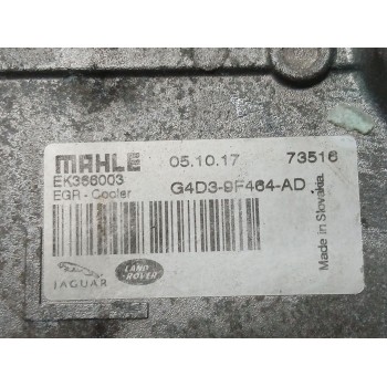 Recambio de enfriador egr para jaguar f-pace (x761) 2.0 td4 awd referencia OEM IAM G4D39F464AD  