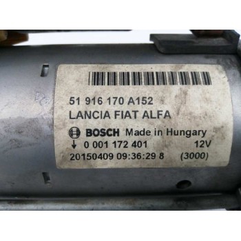 Recambio de motor arranque para fiat panda (319) 1.3 16v m-jet cat referencia OEM IAM 51916170 0001172401 