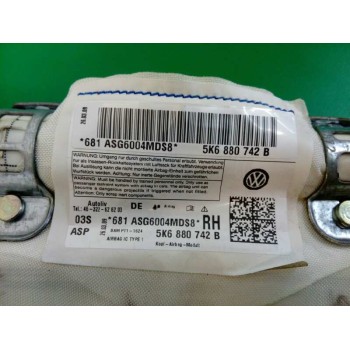 Recambio de airbag cortina delantero derecho para volkswagen golf vi (5k1) advance referencia OEM IAM 5K6880742B  