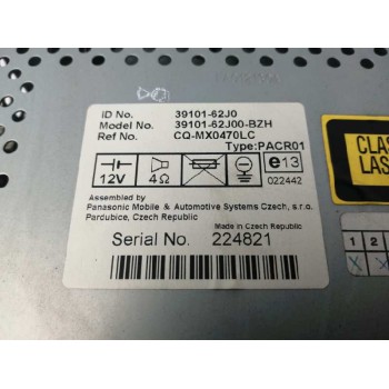 Recambio de sistema audio / radio cd para suzuki swift berlina (mz) 1.3 ddis diesel cat referencia OEM IAM 3910162J0 3910162J00B