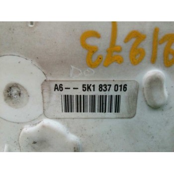 Recambio de cerradura puerta delantera derecha para volkswagen golf vi (5k1) advance referencia OEM IAM 5K1837016  