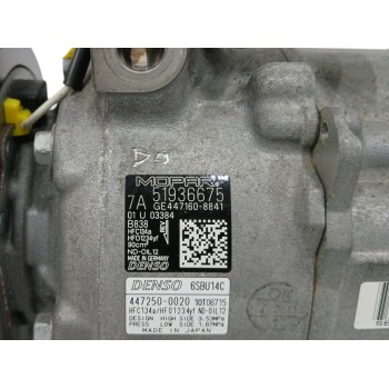 Recambio de compresor aire acondicionado para fiat 500 x (334) 1.6 16v cat referencia OEM IAM 51936675 GE4471608841 