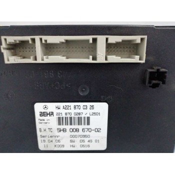 Recambio de modulo electronico para mercedes-benz clase s (w221) berlina 3.5 v6 cat referencia OEM IAM A2218700326 5HB00867002 