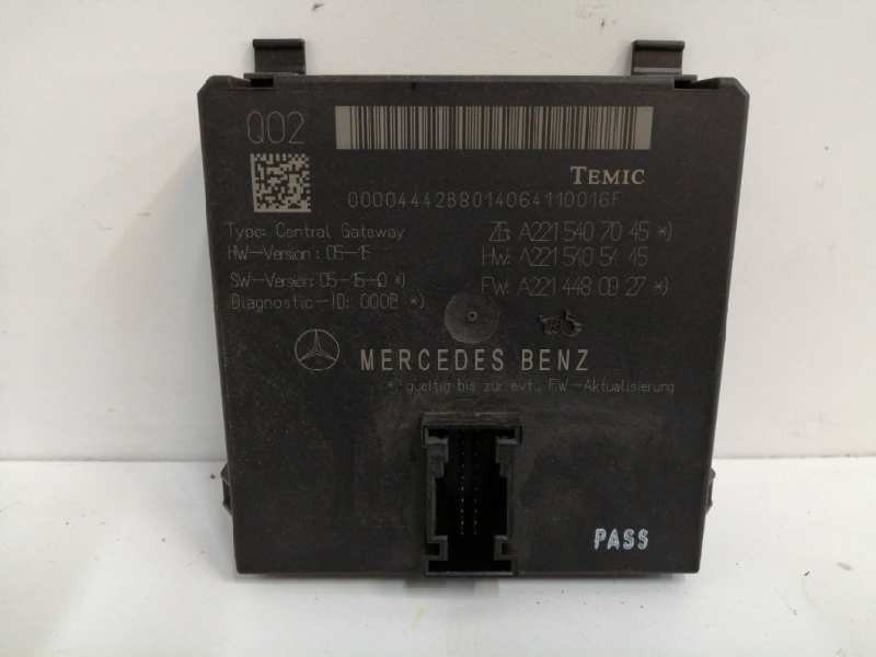 Recambio de modulo electronico para mercedes-benz clase s (w221) berlina 3.5 v6 cat referencia OEM IAM A2215407045  
