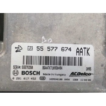 Recambio de centralita motor uce para opel insignia berlina 2.0 cdti cat referencia OEM IAM 55577674 0281017452 