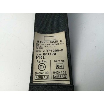Recambio de cinturon seguridad delantero derecho para suzuki swift berlina (mz) 1.3 ddis diesel cat referencia OEM IAM 8492062J0