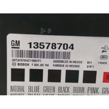 Recambio de modulo electronico para opel insignia berlina 2.0 cdti cat referencia OEM IAM 13578704 F00HJ00746 