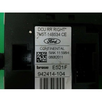 Recambio de motor elevalunas trasero derecho para ford kuga (cbv) trend referencia OEM IAM 7M5T14B534CE 942414104 