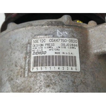 Recambio de compresor aire acondicionado para dodge caliber 2.0 16v crd cat referencia OEM IAM 55111423AG P55111423AG CG44715006