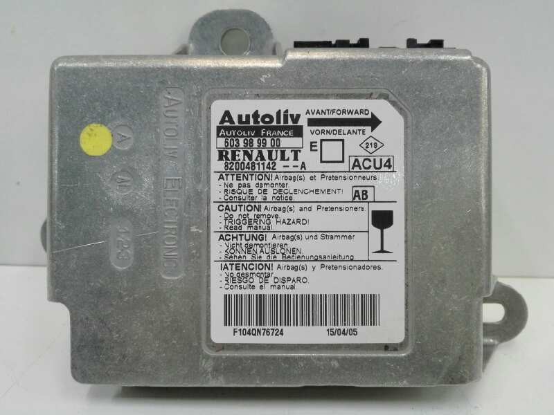 Recambio de centralita airbag para renault megane ii coupe/cabrio confort dynamique referencia OEM IAM 603989900  
