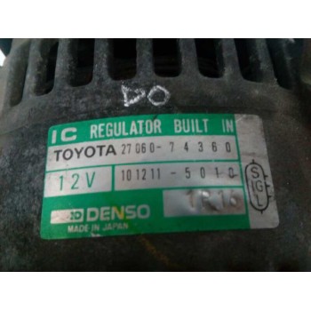 Recambio de alternador para toyota rav 4 funcruiser (a1) vx referencia OEM IAM 2706074360 1012115010 80A