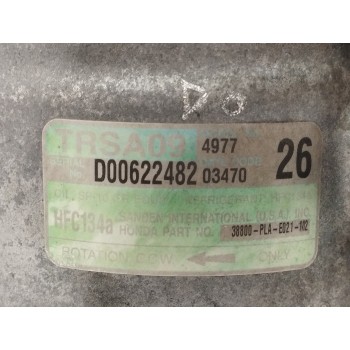 Recambio de compresor aire acondicionado para honda civic berlina 3 (ep1/2) 1.6 vtec cat (d 16 v 1) referencia OEM IAM 38800PLAE