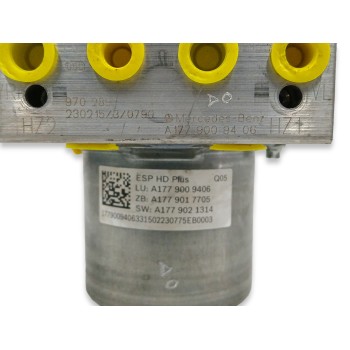 Recambio de abs para mercedes-benz clase a sedán (v177) a 200 d (177.112) referencia OEM IAM A1779009406 0265295374 