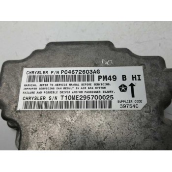Recambio de centralita airbag para dodge caliber 2.0 16v crd cat referencia OEM IAM 04672603AG P04672603AG 39754AC