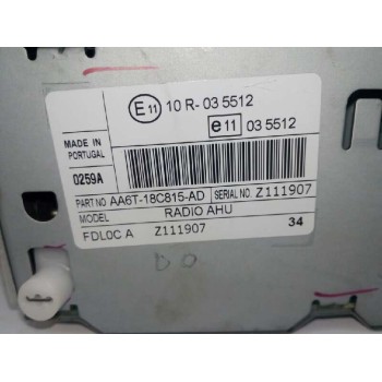 Recambio de sistema audio / radio cd para ford fiesta (cb1) trend referencia OEM IAM AA6T18C815AD  