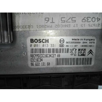 Recambio de centralita motor uce para peugeot 307 break/sw (s2) 1.6 hdi referencia OEM IAM 9662213180 0281013331 