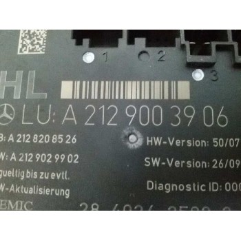 Recambio de centralita cierre para mercedes-benz clase e (w212) familiar 250 cdi blueefficiency (212.203) referencia OEM IAM A21