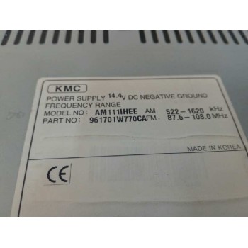 Recambio de sistema audio / radio cd para kia rio 1.1 crdi cat referencia OEM IAM 961701W770CA  