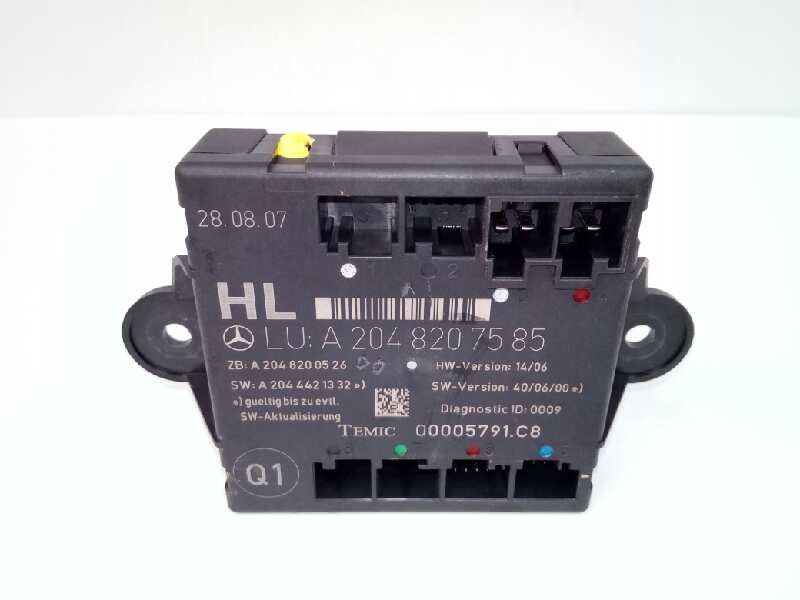 Recambio de modulo electronico para mercedes-benz clase c (w204) berlina 3.0 cdi cat referencia OEM IAM A2048207585 Recambio de modulo electronico para mercedes-benz clase c (w204) berlina 3.0 cdi cat referencia OEM IAM A2048207585