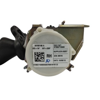 Recambio de cinturon seguridad trasero derecho para fiat 500 l (330) 1.3 16v jtd cat referencia OEM IAM 07355710680  