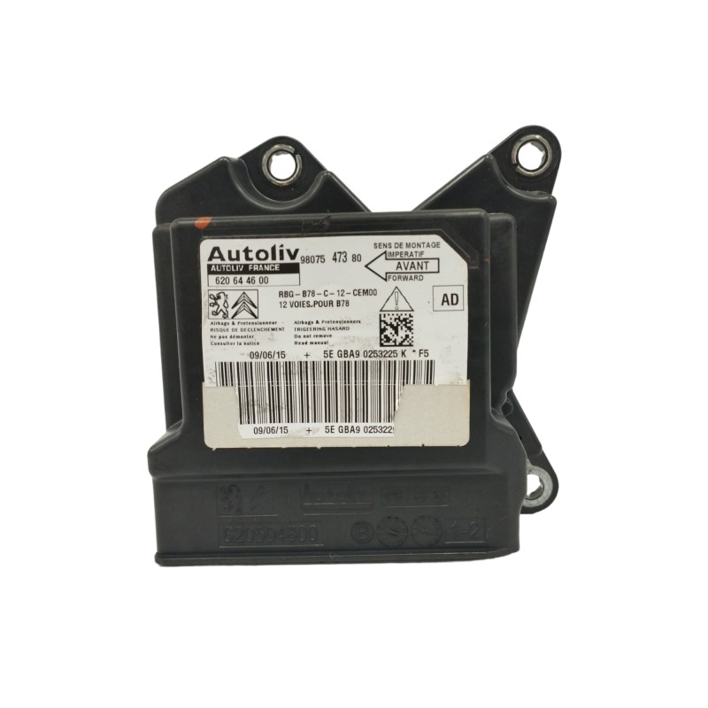Recambio de centralita airbag para citroën c4 picasso 1.6 blue-hdi fap referencia OEM IAM 9807547380 620644600 