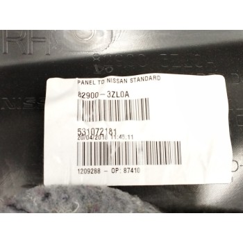 Recambio de guarnecido puerta trasera derecha para nissan pulsar hatchback (c13) 1.2 dig-t referencia OEM IAM 829003ZL0A NEGRO 