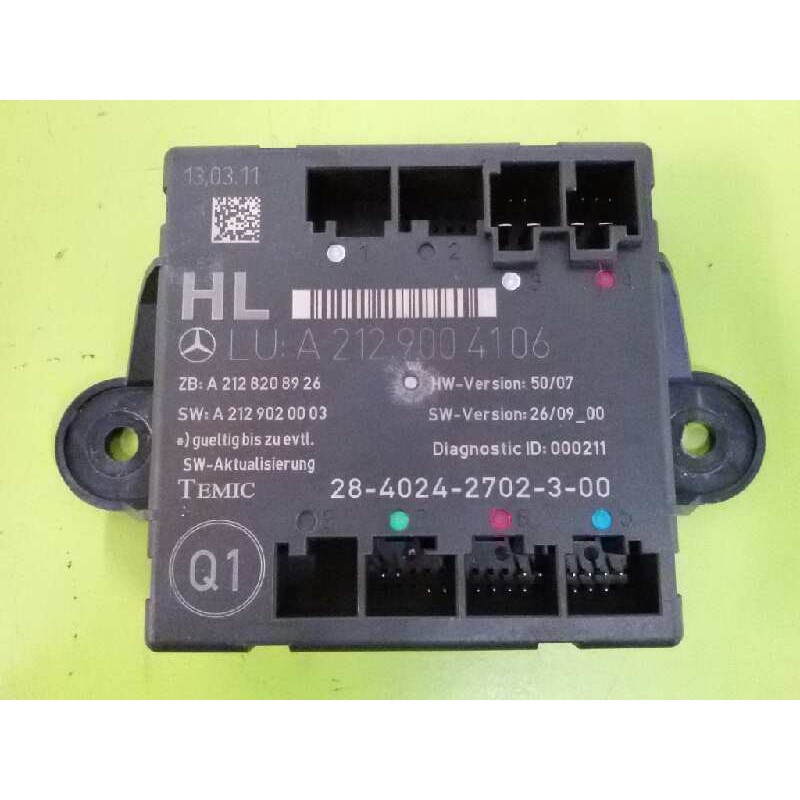 Recambio de modulo electronico para mercedes-benz clase c (w204) familiar c 220 t cdi blueefficiency (204.202) referencia OEM IA
