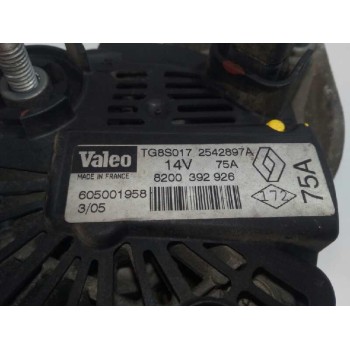 Recambio de alternador para renault kangoo (f/kc0) 1.9 diesel referencia OEM IAM 8200392926 75A 