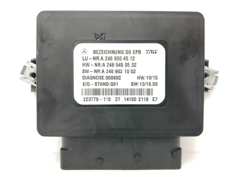 Recambio de modulo electronico para mercedes-benz clase b (w246) 1.8 cdi cat referencia OEM IAM A2469004512 Recambio de modulo electronico para mercedes-benz clase b (w246) 1.8 cdi cat referencia OEM IAM A2469004512