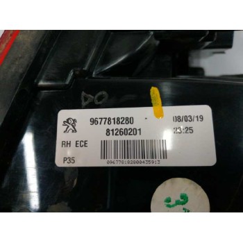 Recambio de piloto trasero derecho interior para peugeot 308 1.2 12v e-thp referencia OEM IAM 9677818280  