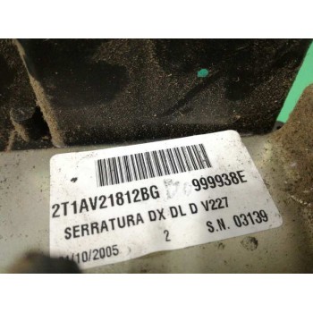 Recambio de cerradura puerta delantera derecha para ford transit connect (tc7) furgón ft 200s referencia OEM IAM 2T1AV21812BG  