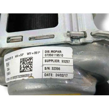 Recambio de cinturon seguridad trasero derecho para fiat 500 x (334) 1.6 16v cat referencia OEM IAM 07356119510  