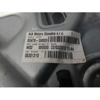 Recambio de elevalunas trasero izquierdo para kia sportage iii (sl) 1.7 crdi referencia OEM IAM 834703U020  