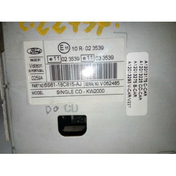Recambio de sistema audio / radio cd para ford transit connect (tc7) 1.8 tdci cat referencia OEM IAM 6S6118C815AJ  